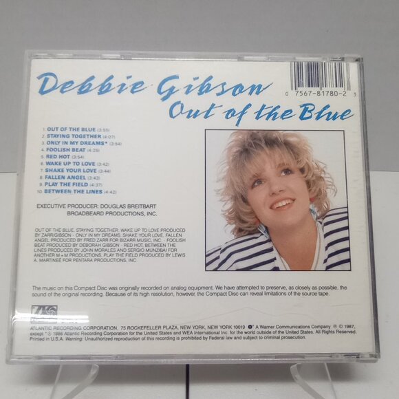 Debbie Gibson - Out of the Blue CD | 80s Pop Icon | Vintage Album - Picture 3 of 3